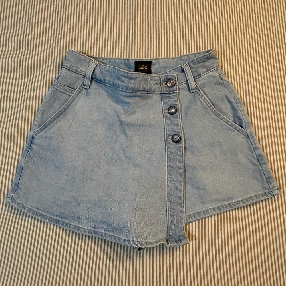 Lee Light Blue Denim Skort